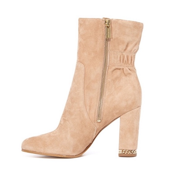 Michael Kors Dolores Suede Dark Khaki Ankle Boots Size 7.5- Excellent conditions - Picture 3 of 8